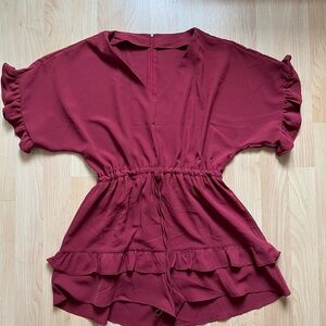 NWOT Valphsio Ruffle Romper